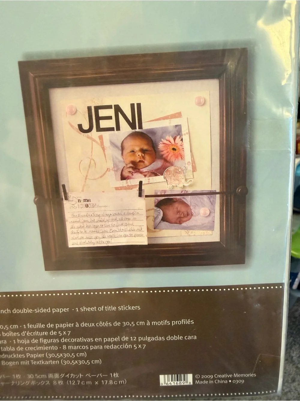 Creative Memories Delight Baby Girl Display Accents Delight (2009)